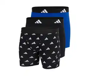 3 adidas Active Flex Cotton Slipboxer, blau, schwarz