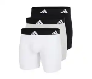 3 adidas Active Flex Cotton Slipboxer, weiß, grau, schwarz