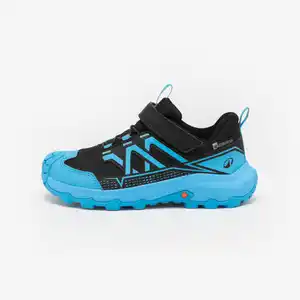 QUECHUA Wanderschuhe Kinder Gr. 28–34 wasserdicht Klettverschluss - Crossrock blau