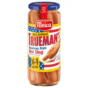 Meica Truemans Geflügel Hot-Dog 350g, 7 Stück