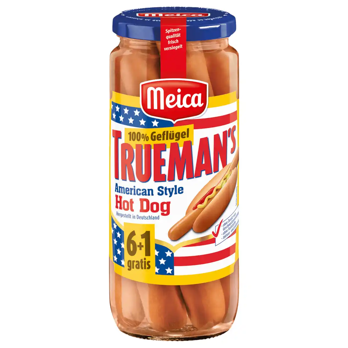 Bild 1 von Meica Truemans Geflügel Hot-Dog 350g, 7 Stück