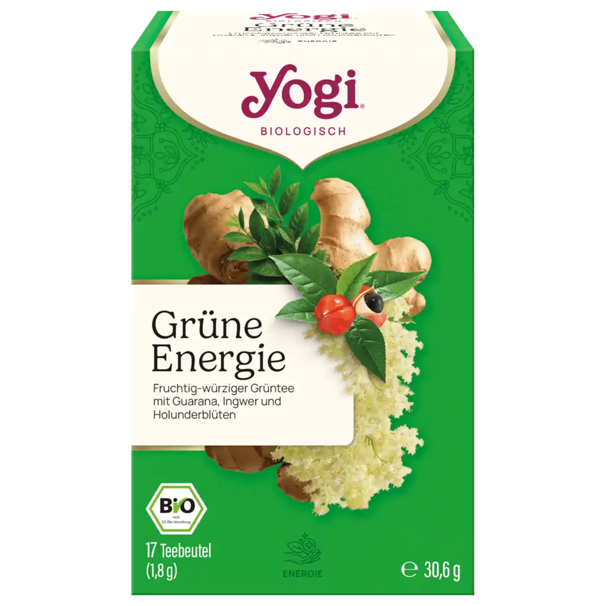 Bild 1 von Yogi Tea Bio Grüner Tee Grüne Energie 30,6g 17 Beutel
