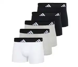 3 adidas Active Flex Cotton Slipboxer, weiß, grau, schwarz