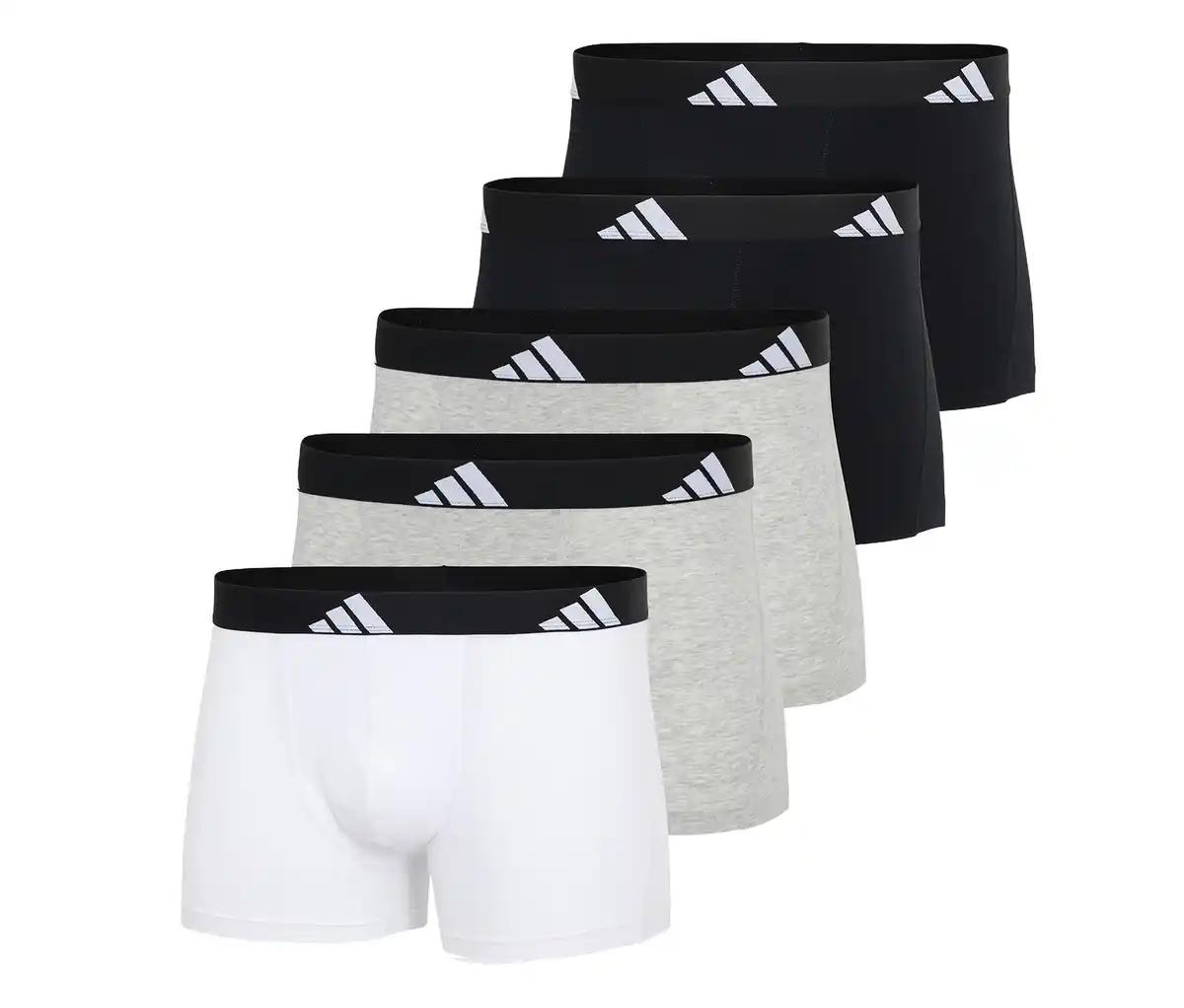 Bild 1 von 3 adidas Active Flex Cotton Slipboxer, weiß, grau, schwarz