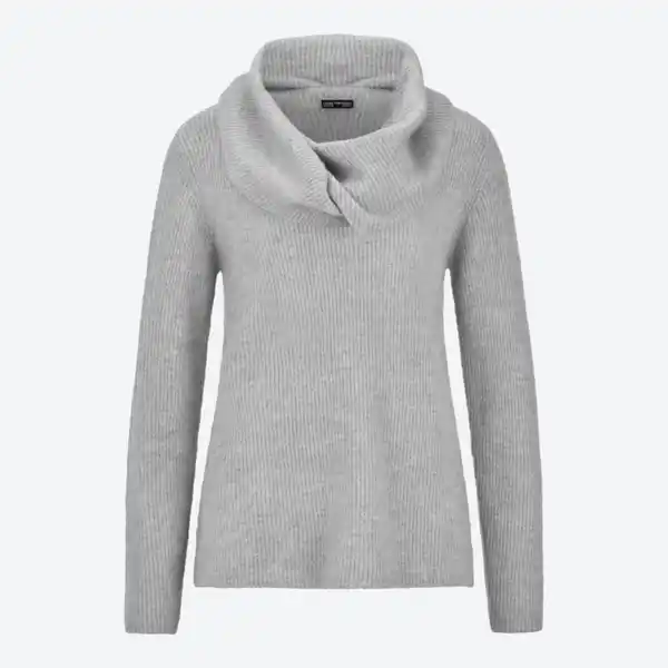 Bild 2 von Damen-Pullover mit integriertem Schal