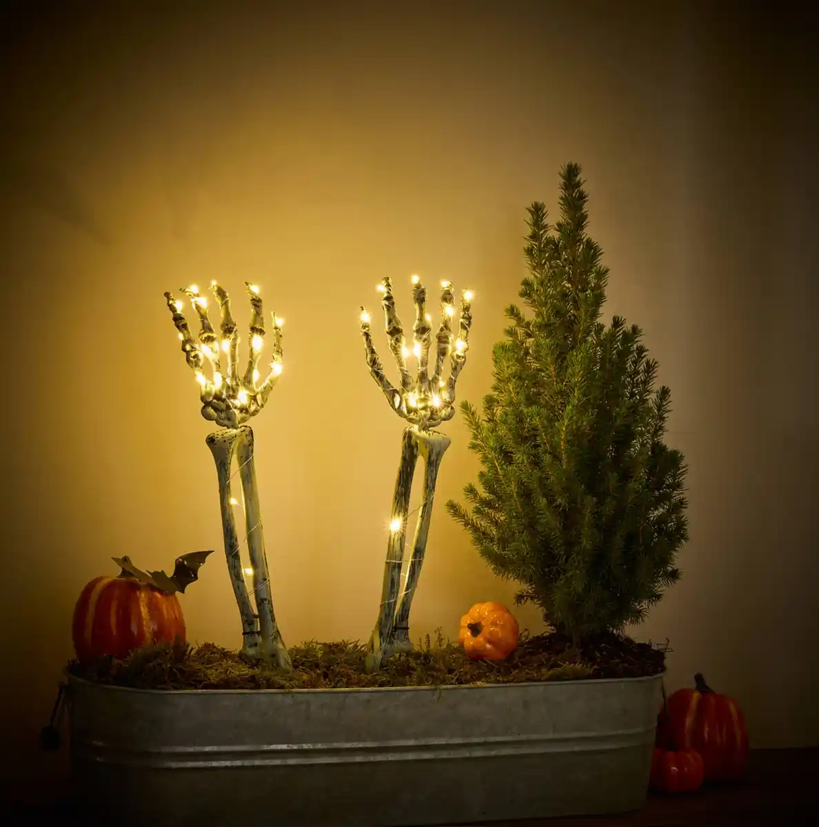 Bild 4 von LED-Halloween-Deko »Skelettarme«, 2-teilig