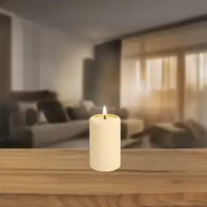 LED-Kerze mit Timerfunktion, Ø ca. 7,5 cm