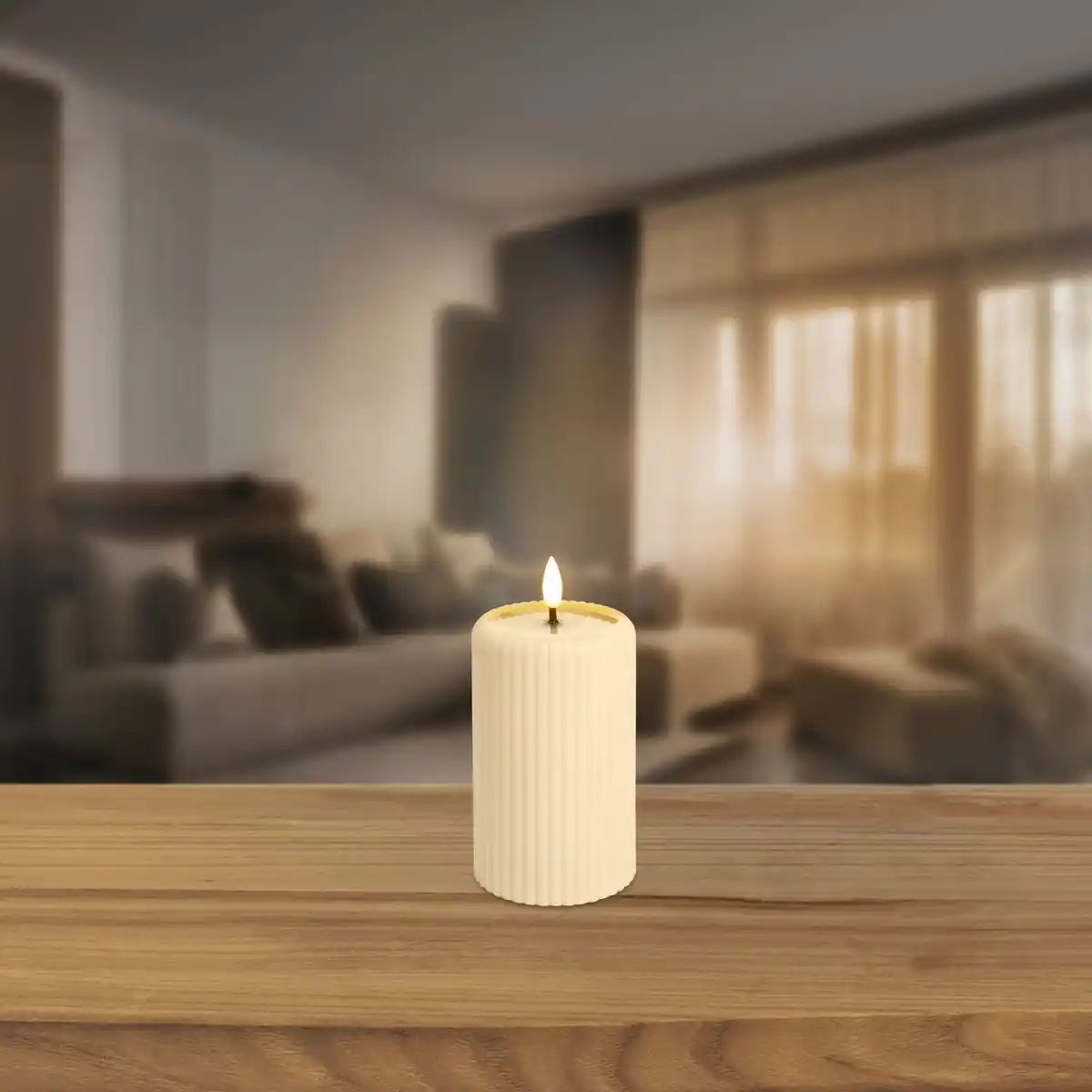 Bild 1 von LED-Kerze mit Timerfunktion, Ø ca. 7,5 cm