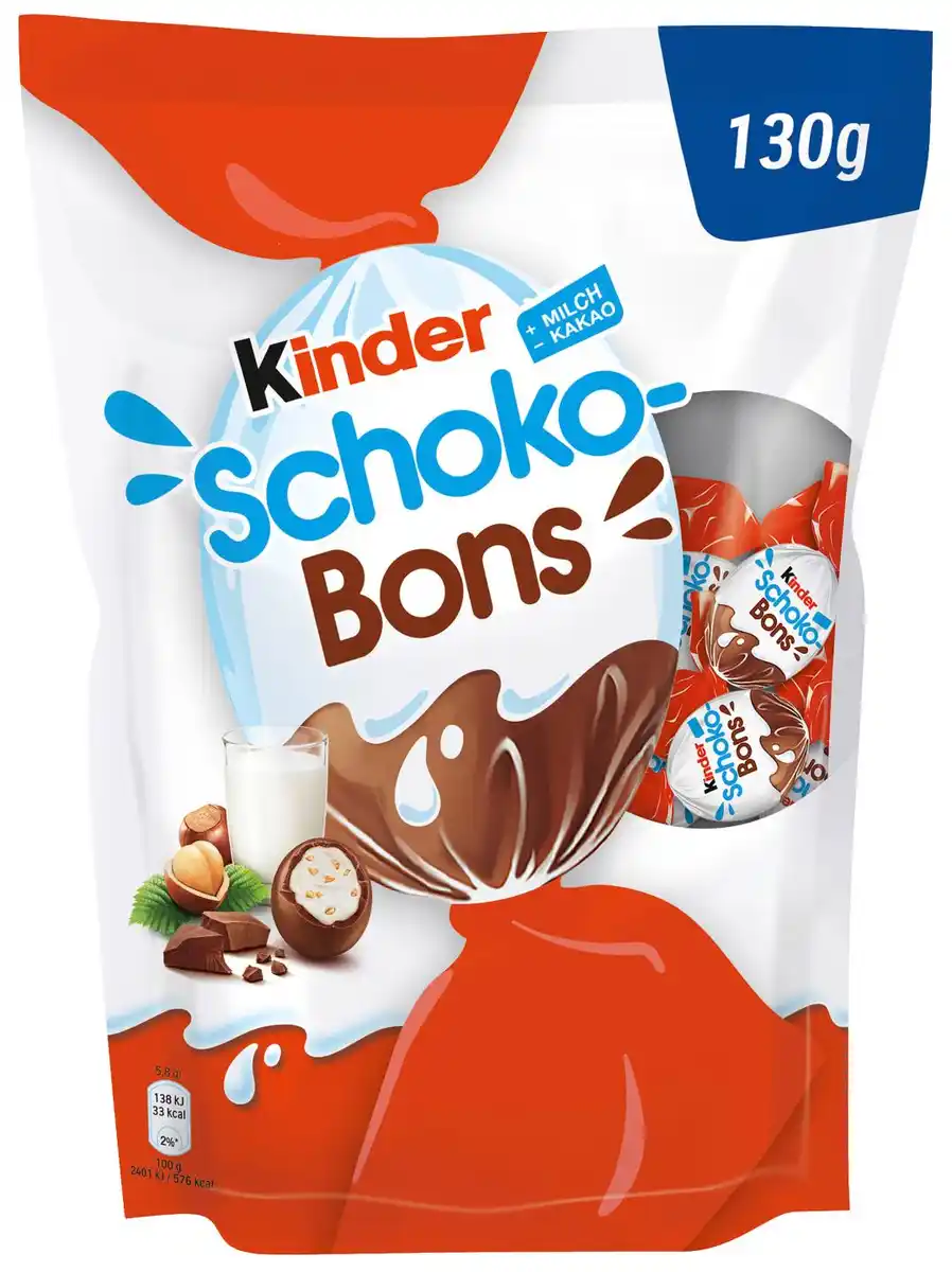 Bild 1 von KINDER Schoko-Bons, 130-g-Beutel