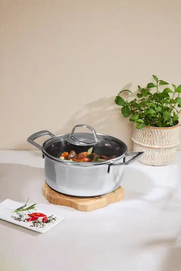 Bild 2 von SILVERCREST® Edelstahl-Topf »Wabenstruktur«