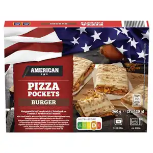 AMERICAN Pizza Pockets 360 g, Burger
