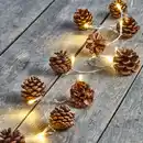 Bild 1 von LED-Lichterkette Tannenzapfen mit Timerfunktion, ca. 140 cm