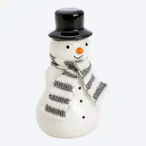 Deko-Schneemann aus Porzellan, ca. 12x6x6 cm
