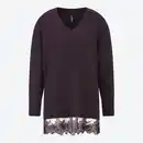 Bild 3 von Damen-Long-Pullover mit Spitzenabschluss