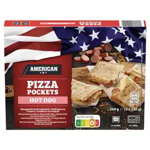 AMERICAN Pizza Pockets 360 g, Hot Dog