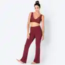 Bild 1 von Damen-Leggings mit geripptem Bund