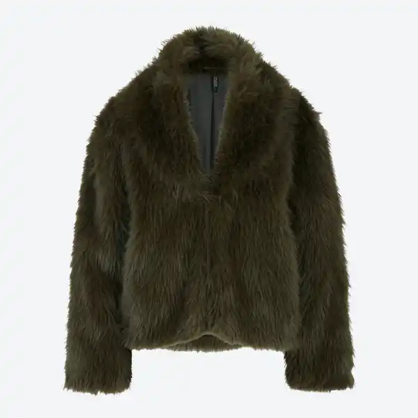 Bild 3 von Damen-Kunstfell-Jacke mit Reverskragen