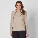 Bild 1 von Damen-Pullover mit integriertem Schal