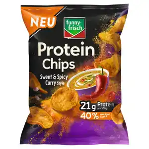 FUNNY FRISCH Protein-Chips 90 g, Curry