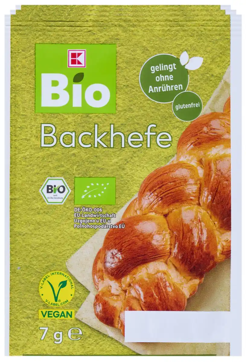 Bild 1 von K-BIO Bio-Trockenhefe, 3 x 7-g-Packg.