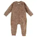 Bild 1 von LILY & DAN Baby Nicki Strampler, Braun Alloverprint, 62/68