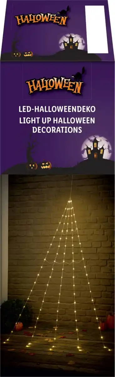 Bild 2 von LED-Halloween-Deko »Spinnennetz«