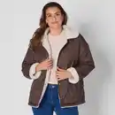 Bild 1 von Damen-Steppjacke mit Teddyfleece-Futter