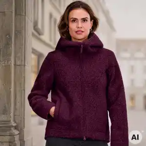 Damen-Jacke mit Curly-Optik