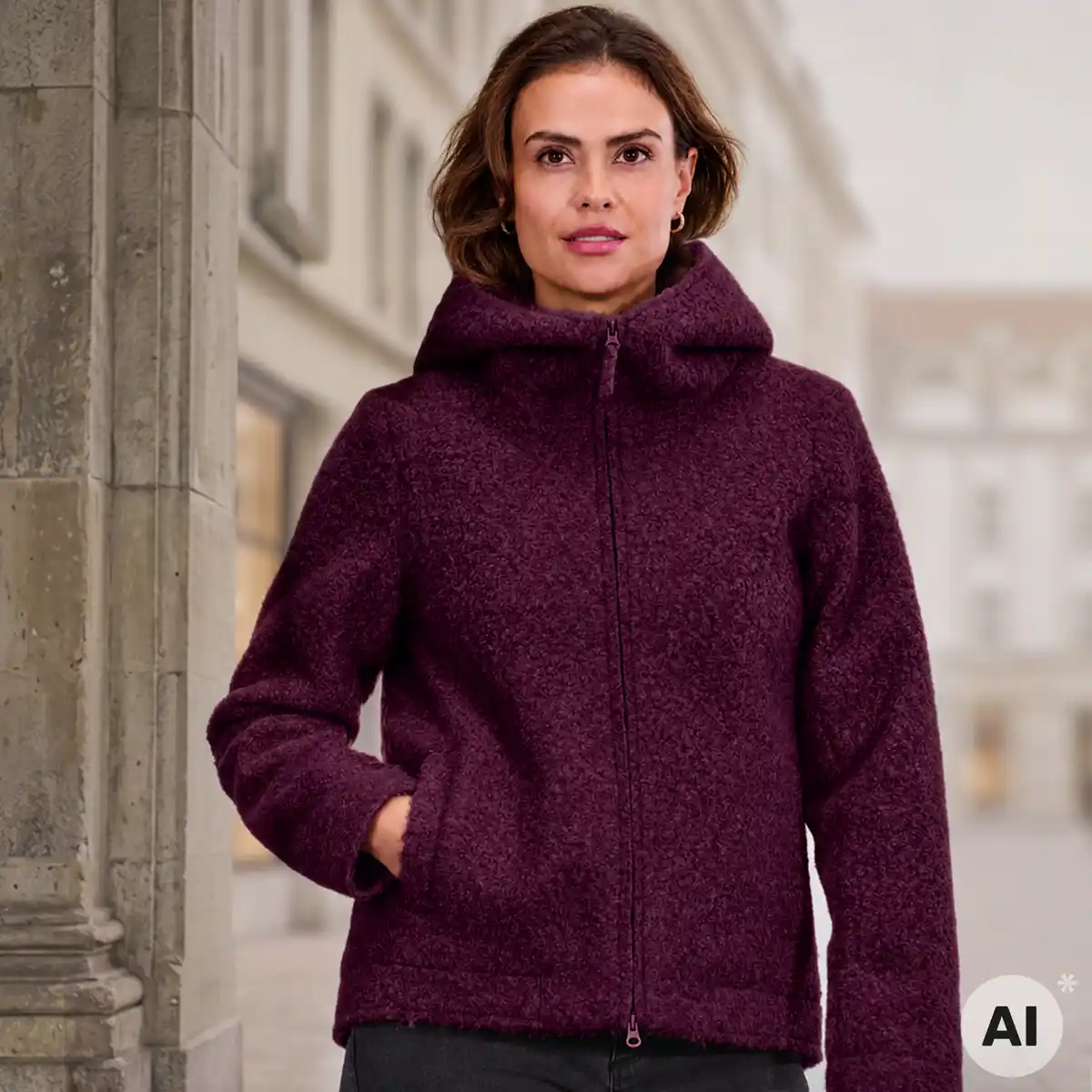 Bild 1 von Damen-Jacke mit Curly-Optik