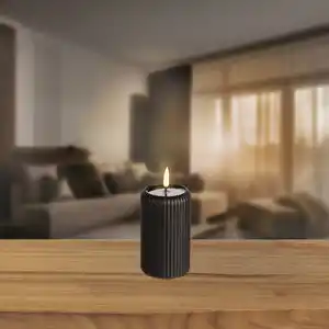 LED-Kerze mit Timerfunktion, Ø ca. 7,5 cm