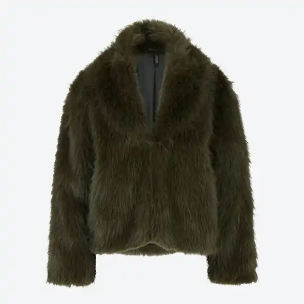 Bild 2 von Damen-Kunstfell-Jacke mit Reverskragen
