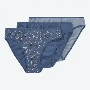 Damen-Minislips mit hohem Baumwollanteil, 3er-Pack