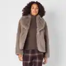Bild 1 von Damen-Kunstfell-Jacke mit Reverskragen