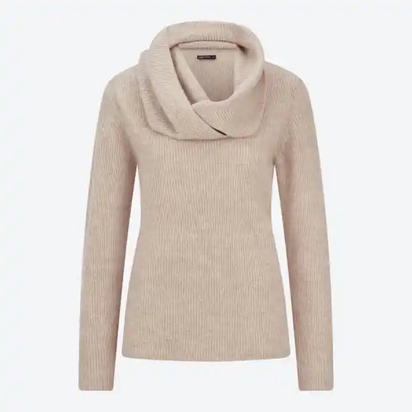 Bild 2 von Damen-Pullover mit integriertem Schal