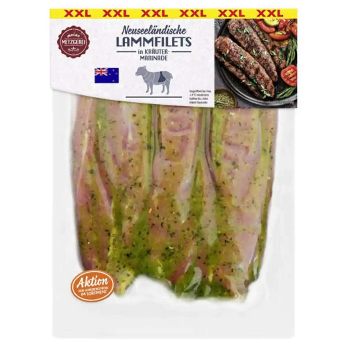 Bild 1 von MEINE METZGEREI Lammfilet aus Neuseeland mariniert 500 g