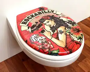 ADOB WC-Sitz Rockabilly, Absenkautomatik, zur Reinigung abnehmbar