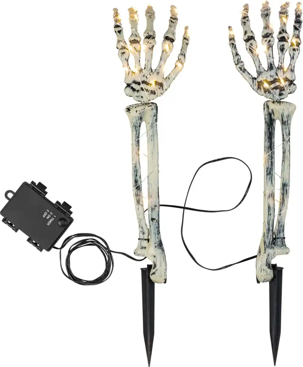 Bild 1 von LED-Halloween-Deko »Skelettarme«, 2-teilig