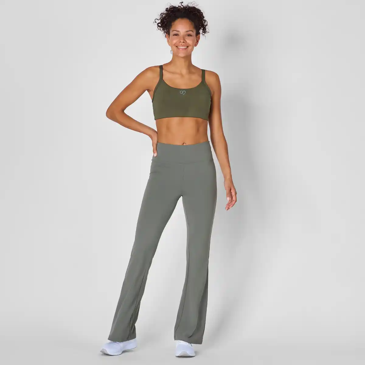 Bild 1 von Damen-Sportleggings mit ausgestelltem Bein