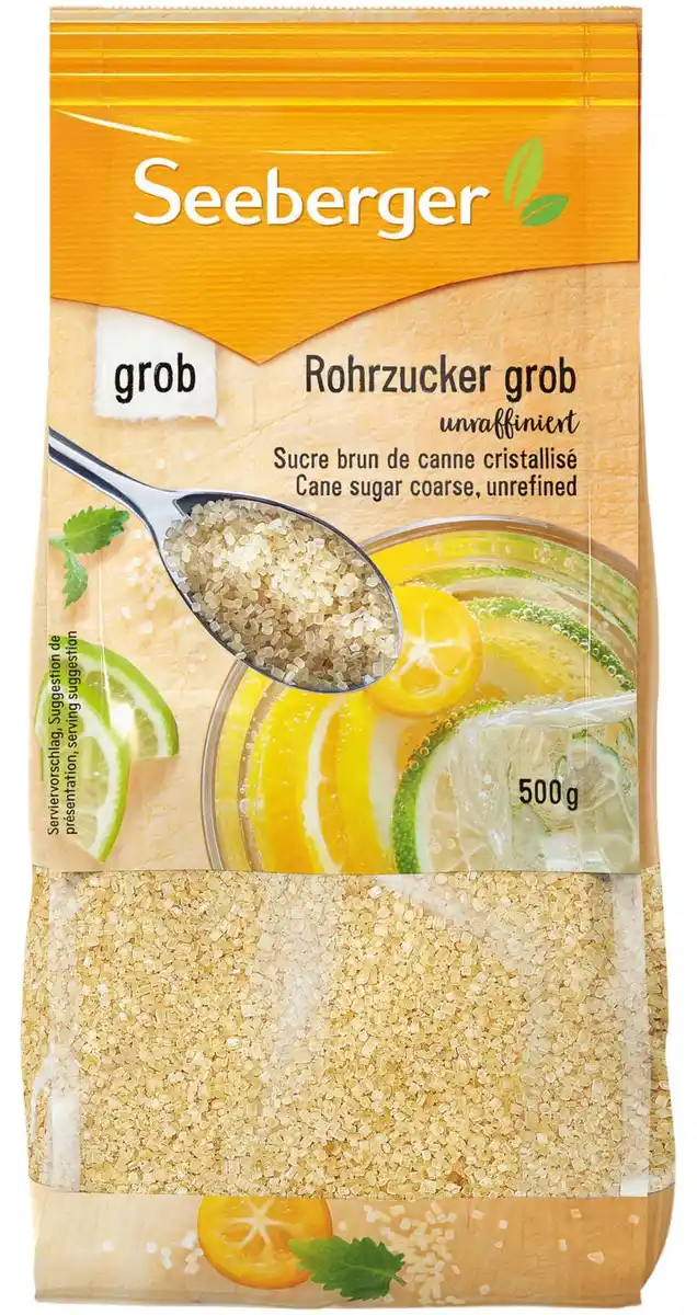 Bild 1 von SEEBERGER Rohrzucker grob, 500-g-Packg.