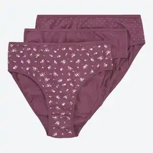Damen-Rioslip mit hohem Baumwollanteil, 3er-Pack