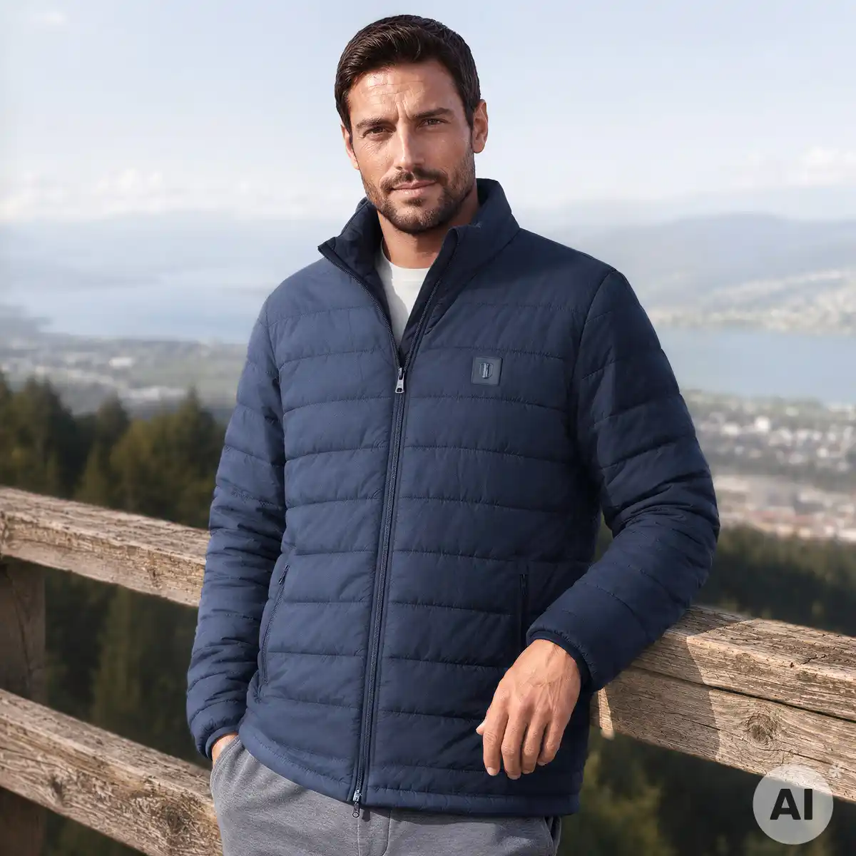 Bild 1 von Herren-Steppjacke mit Stehkragen