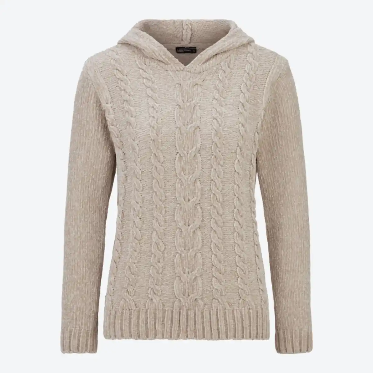 Bild 2 von Damen-Chenille-Pullover mit Kapuze