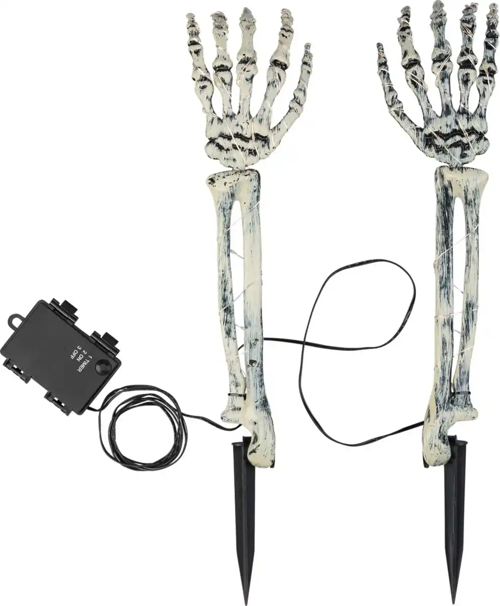 Bild 2 von LED-Halloween-Deko »Skelettarme«, 2-teilig
