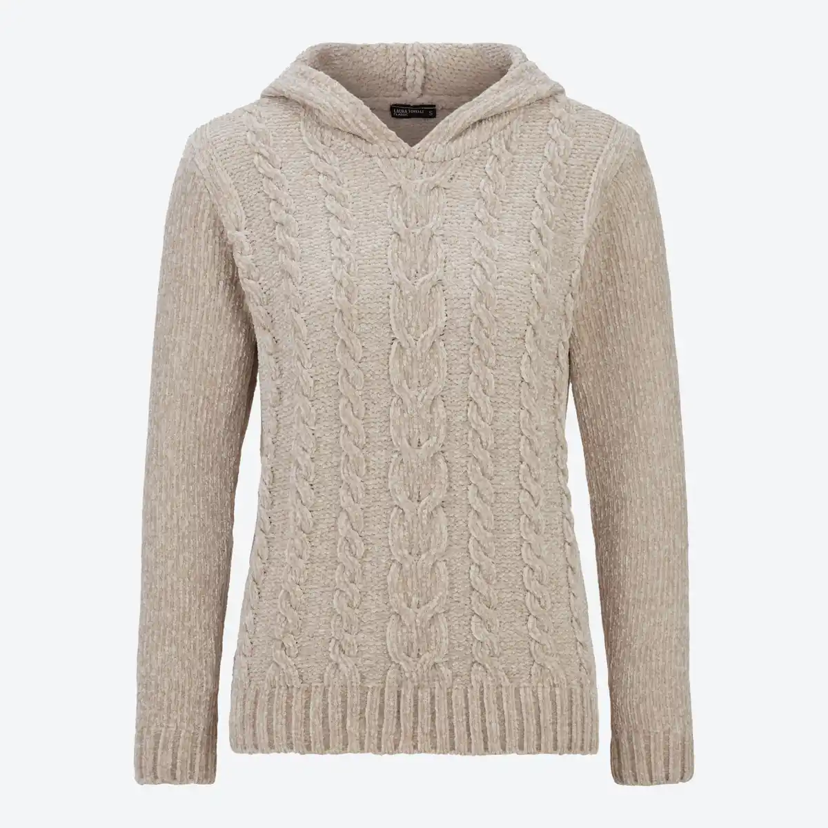 Bild 3 von Damen-Chenille-Pullover mit Kapuze