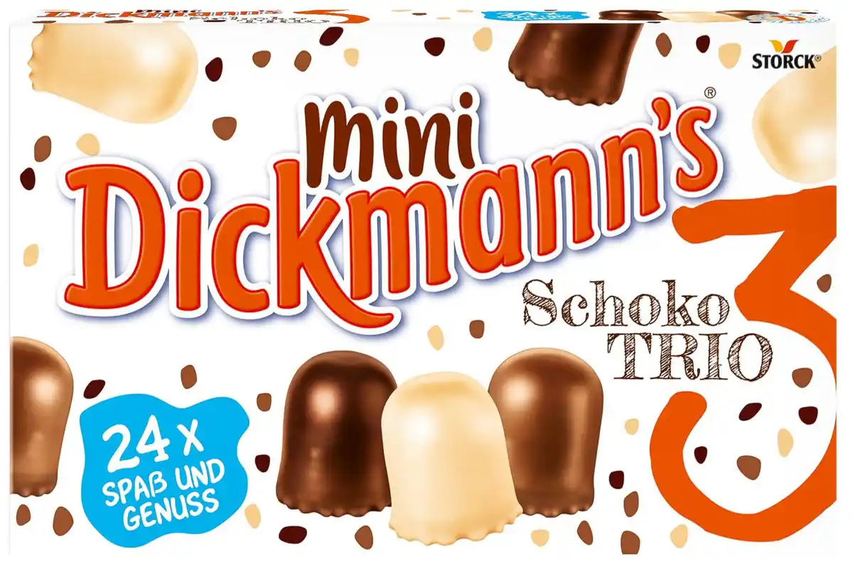 Bild 1 von STORCK Mini-Dickmann's Schoko-Trio, 24 St. = 200-g-Packg.