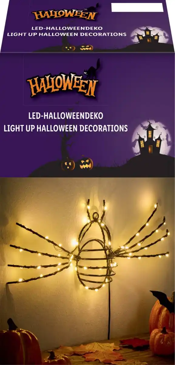 Bild 3 von LED-Halloween-Deko »Spinne«