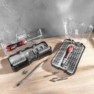 Kraft Werkzeuge Ratschen-Schraubendreher Bit-Set 115-tlg.