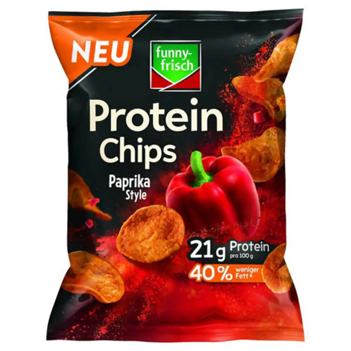 Bild 1 von FUNNY FRISCH Protein-Chips 90 g, Paprika