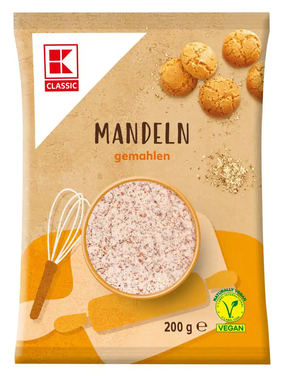 Bild 1 von K-CLASSIC Mandeln, gemahlen, 200-g-Beutel