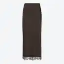 Bild 2 von Damen-Satin-Rock mit Spitzenabschluss